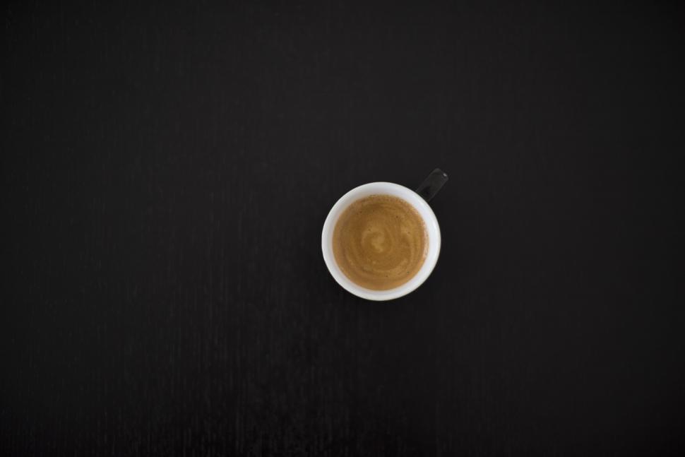 Free Image of Coffee on black background  
