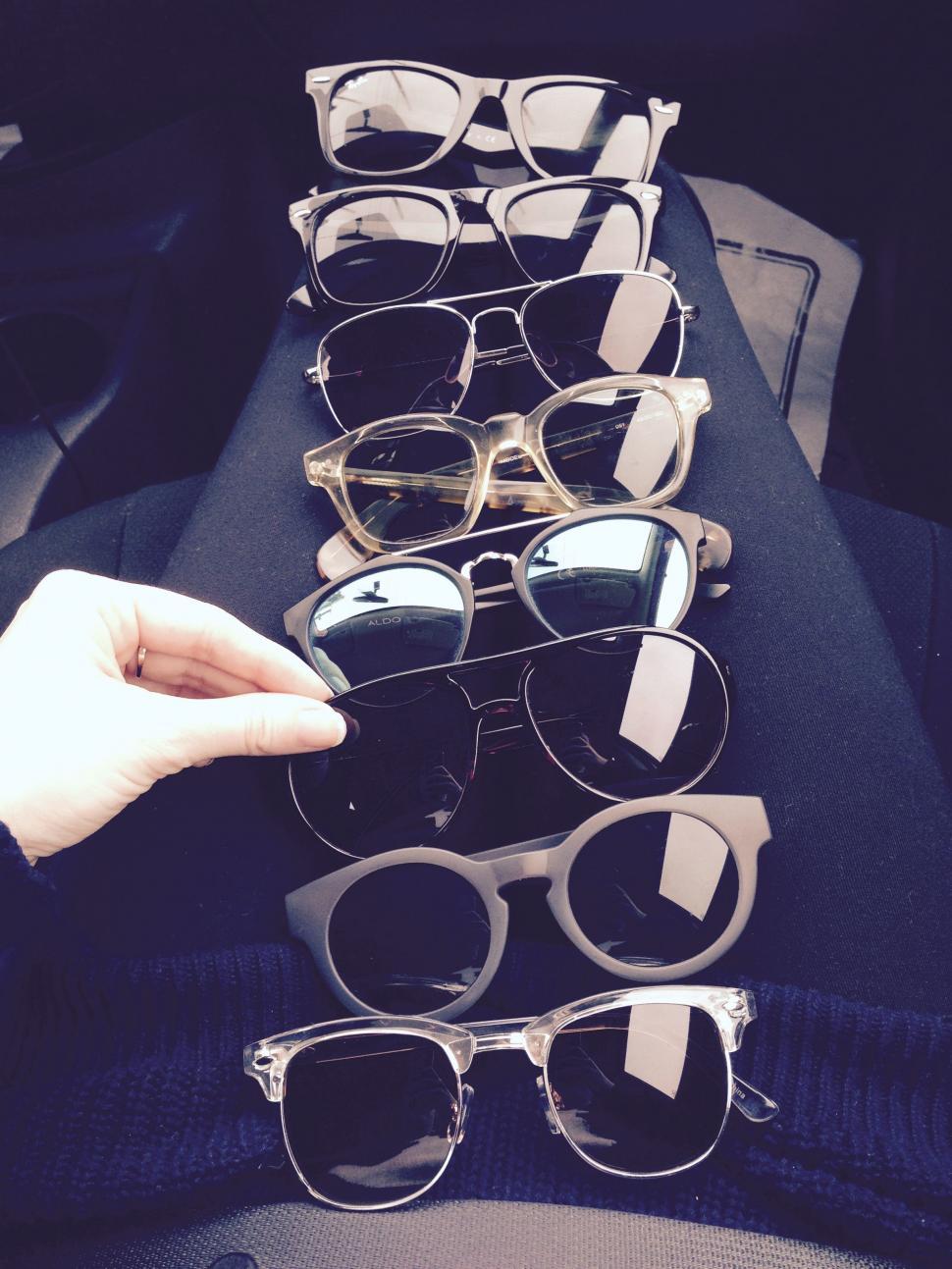 Free Image of Row of Sunglasses  