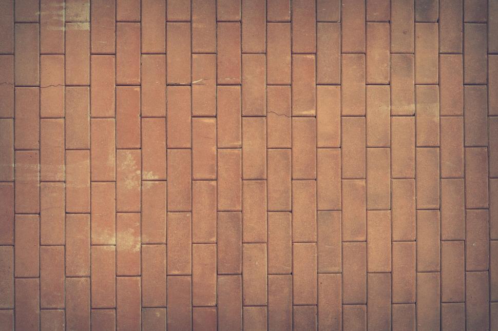 Free Image of Brown Brick Wall - Background  