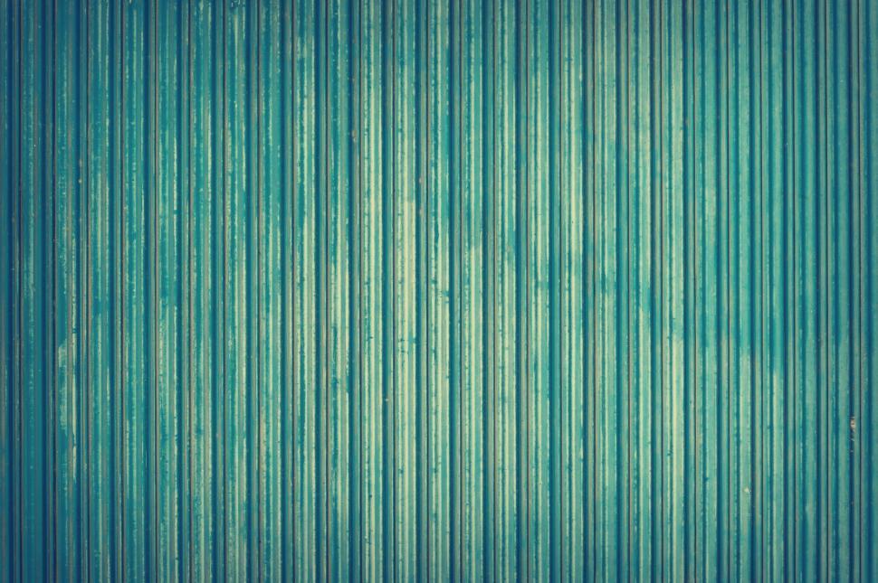 Free Image of Corrugated metal sheet - background 