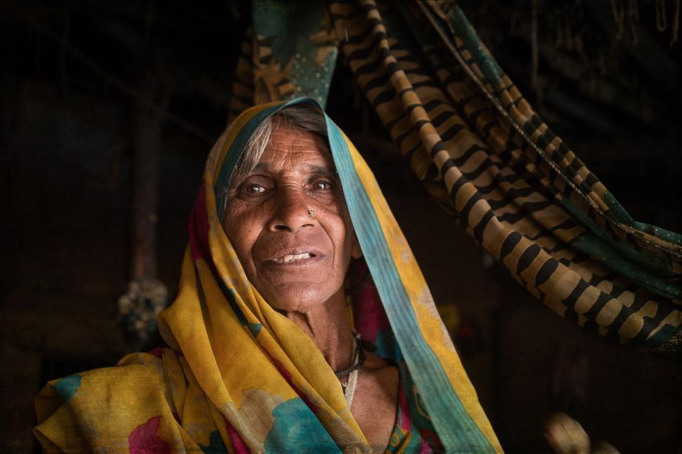Free Image of Old Indian Woman  