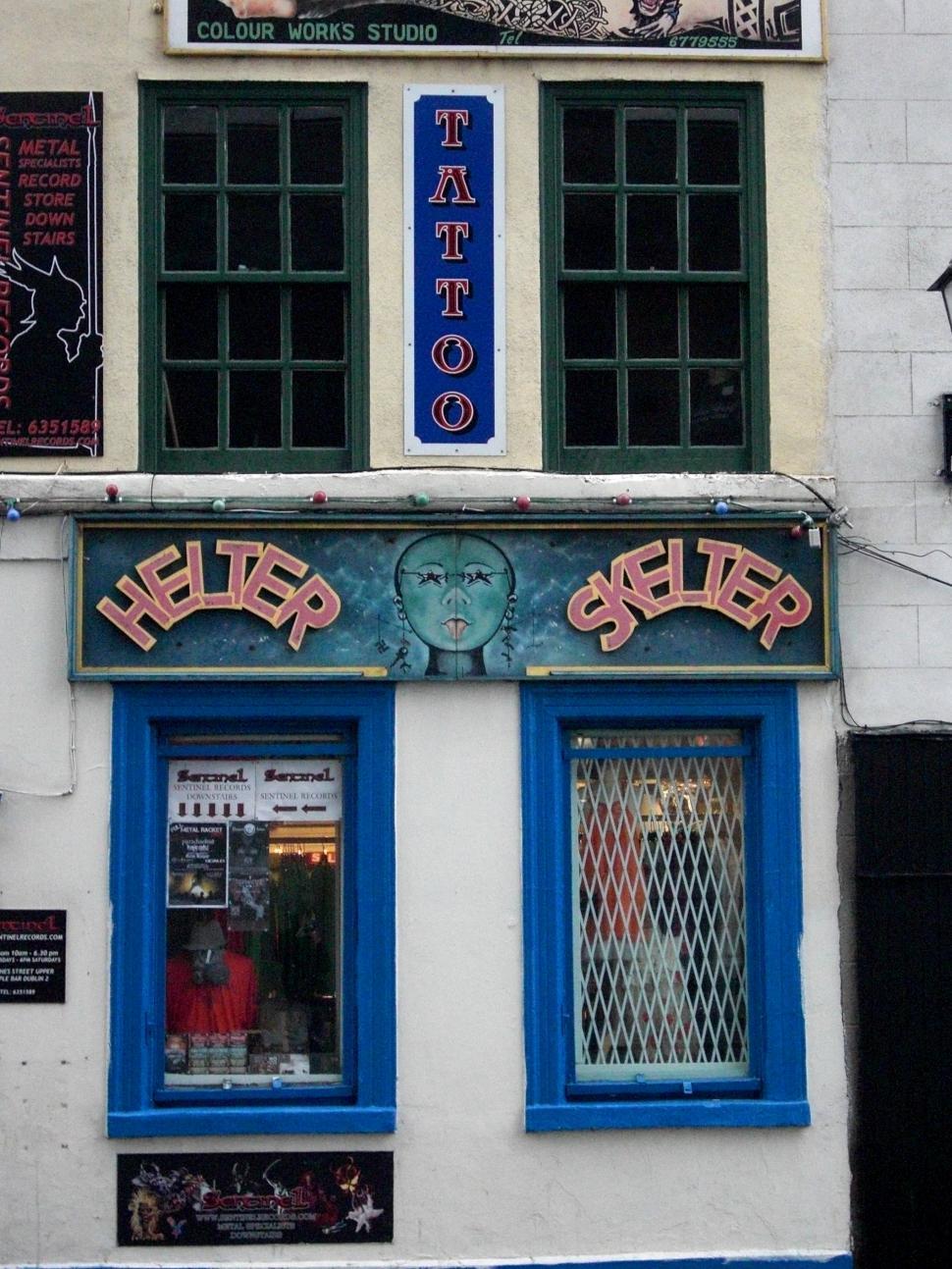 Free Image of Dublin -Tattoo Parlor 