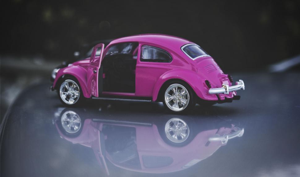 Free Image of Purple Beetle Car Toy  