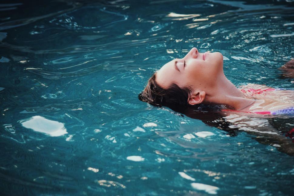 Free Image of Woman in Swimming pool  