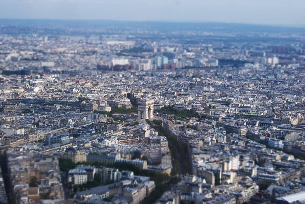 Free Image of City of Paris from above  