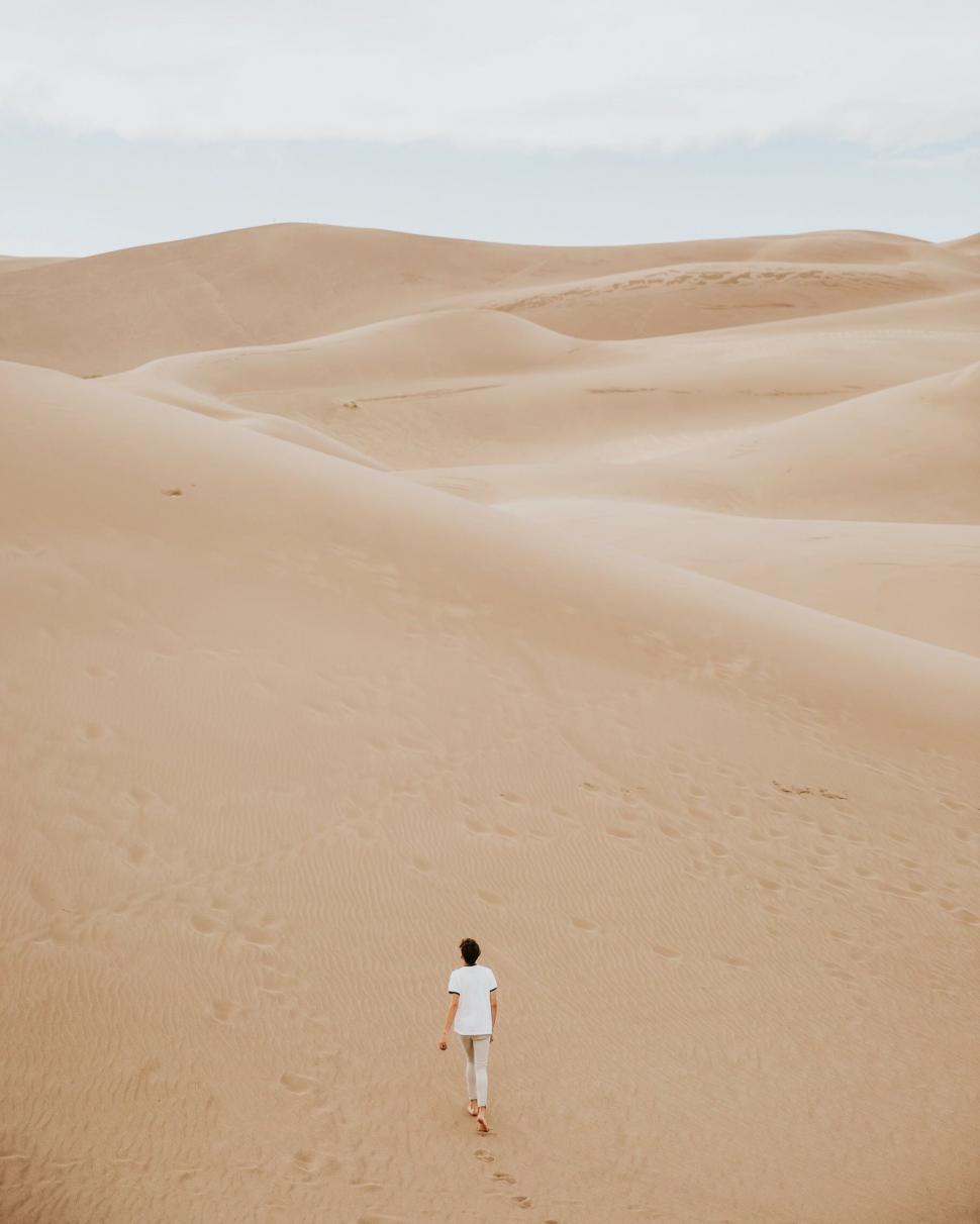 Free Image of Man on Desert  