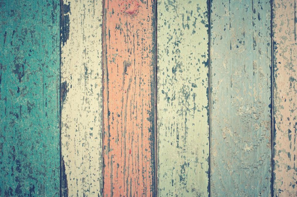Free Image of Colorful Planks - Background  