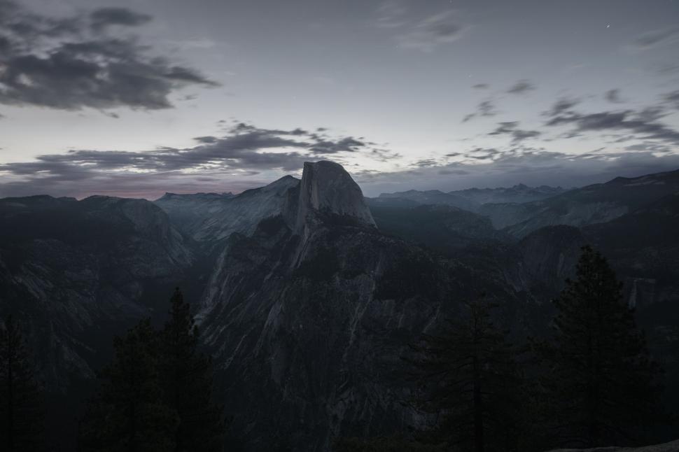 Free Image of Half Dome from Above  