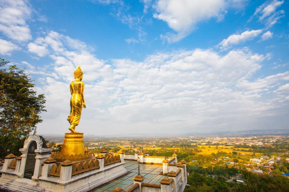 Free Image of Standing Buddha Statue  