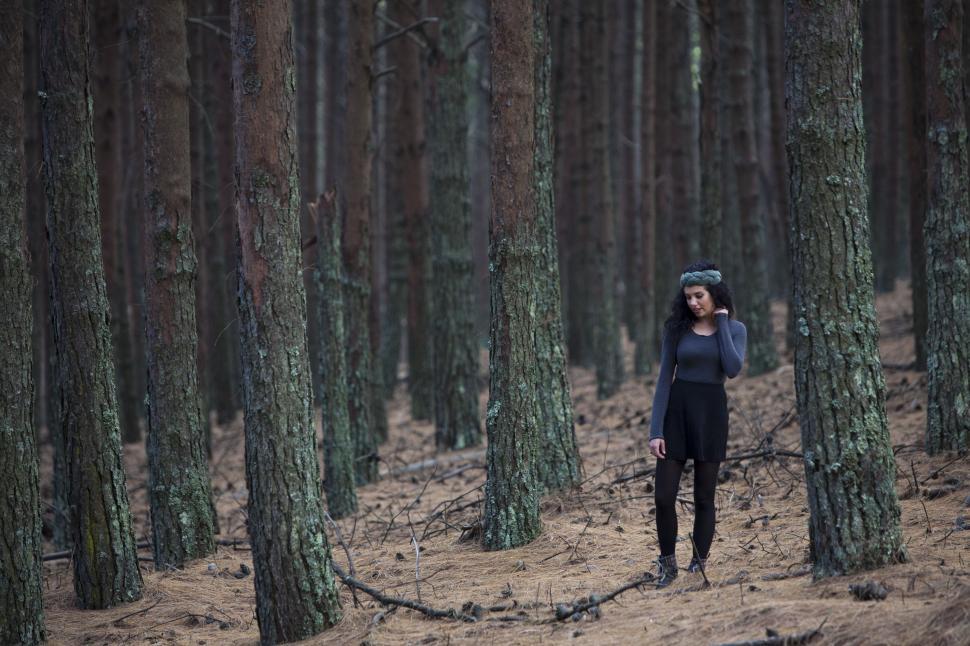 Free Image of Woman in Forest  