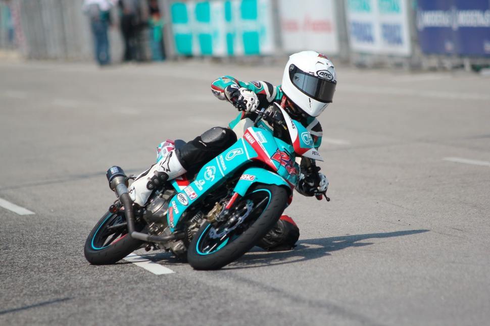 Free Image of Professional Motorcyclist During Race 