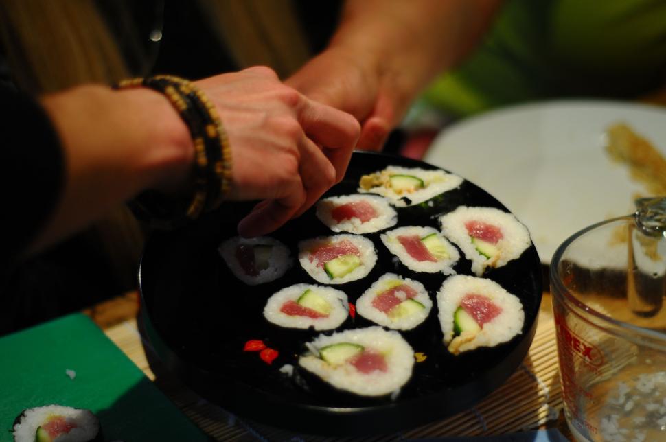 Free Image of Sushi Rolls  