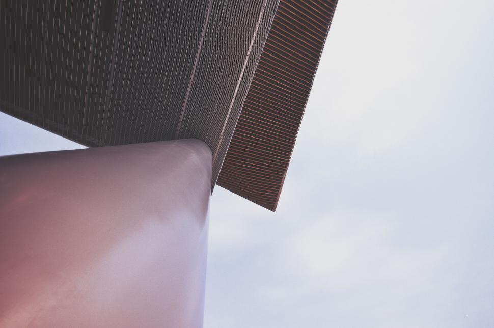 Free Image of Metal Pillar with Roof - From Below  