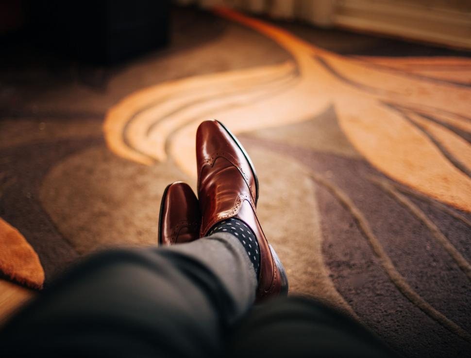 Free Image of Brown Leather Shoes  