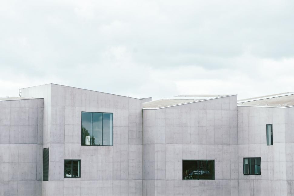 Free Image of Concrete Building and sky  