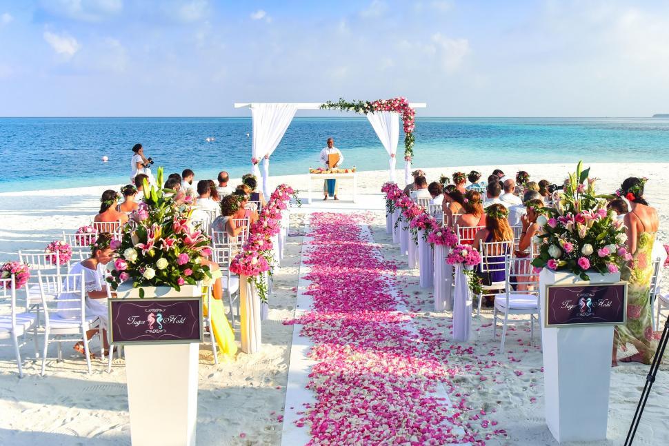 Free Image of Beach Wedding  