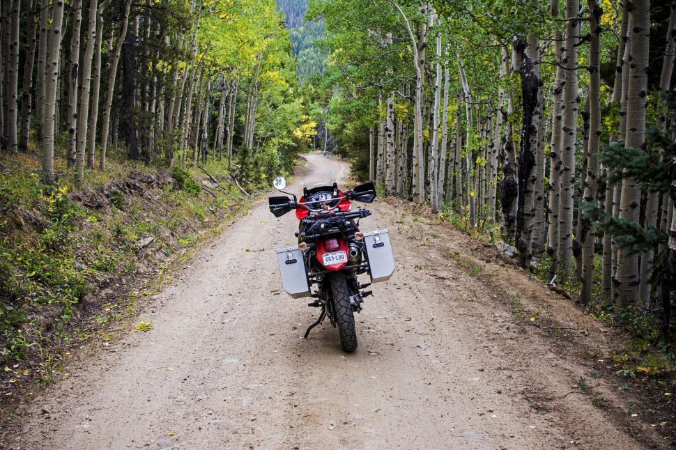 Free Image of Motorbike on dirt road 
