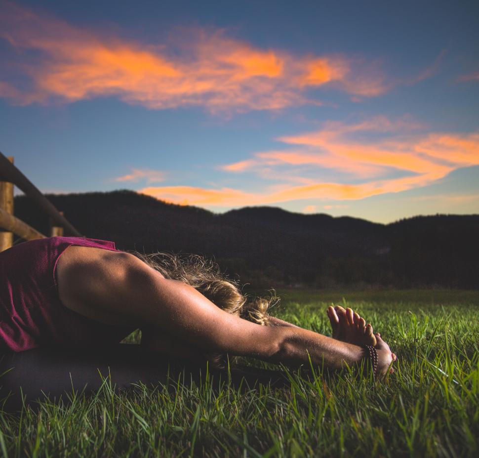 Free Image of Woman in Yoga Pose  