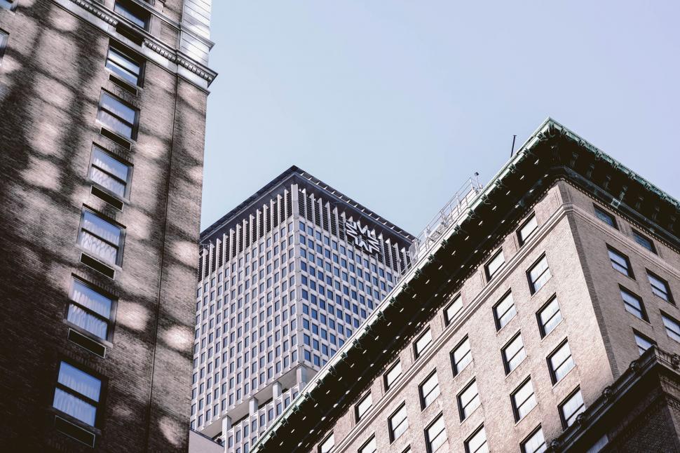 Free Image of Office Buildings from below  