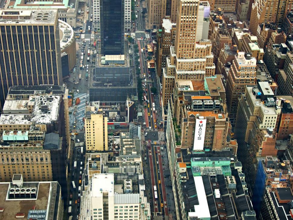 Free Image of Top View of New York City  