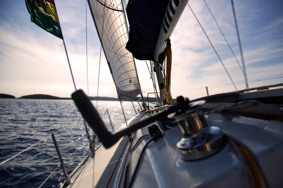 Free Image of Travelling on Sailboat 