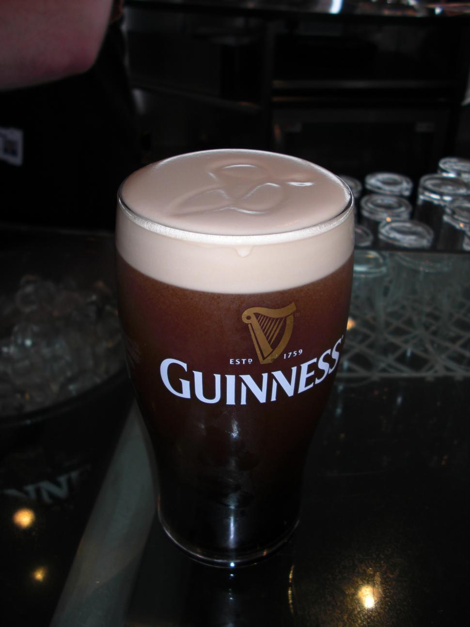Free Image of Dublin - Guinness Pint at the gravity bar 