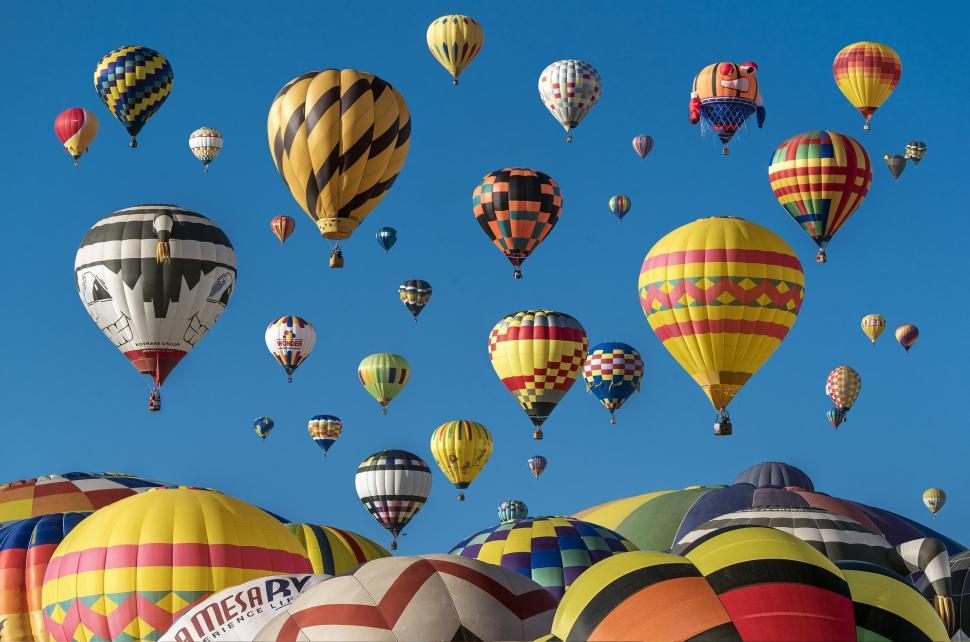 Free Image of Sky Full of Hot air balloons 