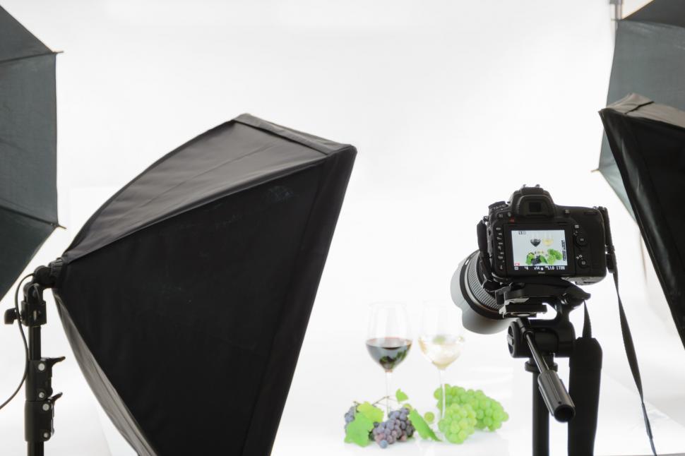 Free Image of Photo Studio - Wine Glasses Photo Shoot  