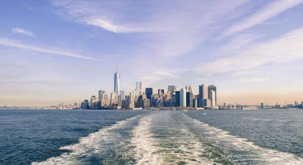 Free Image of Hudson River and New York City  