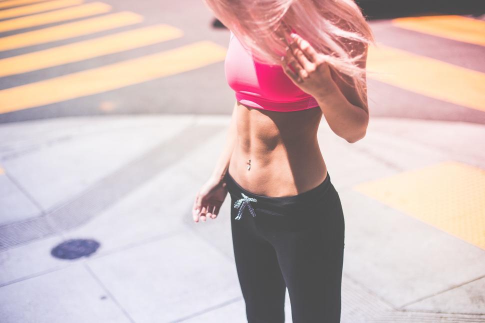 Free Image of Woman with Abs  