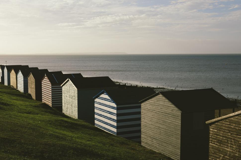Free Image of Beach Huts  