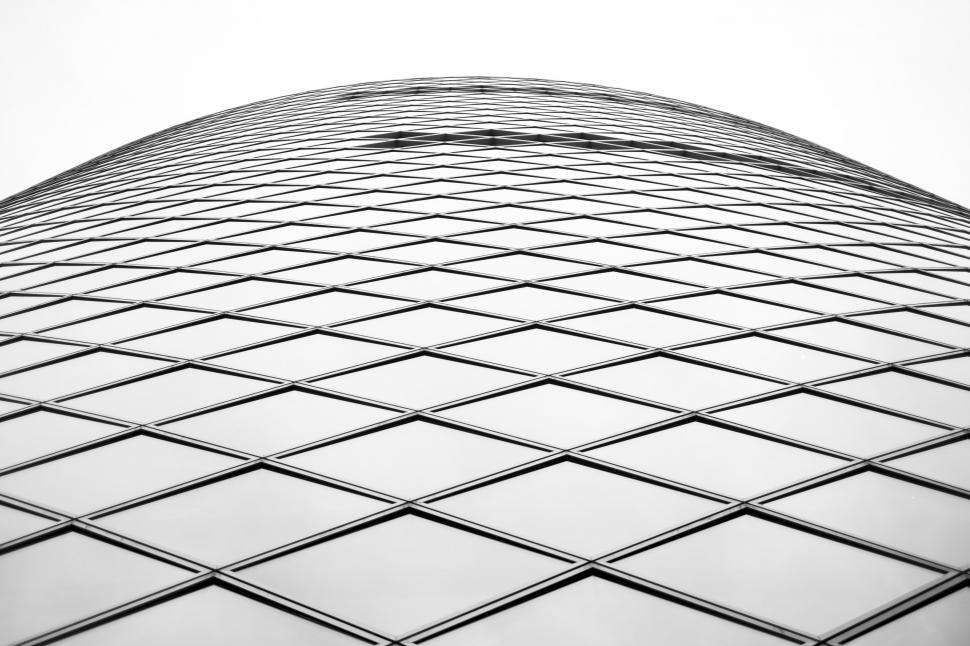 Free Image of Glass Tower and Sky  