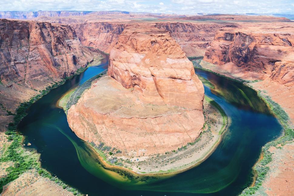 Free Image of Landscape view of Horseshoe Bend 
