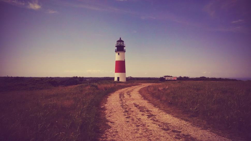 Free Image of Lighthouse on agricultural land 