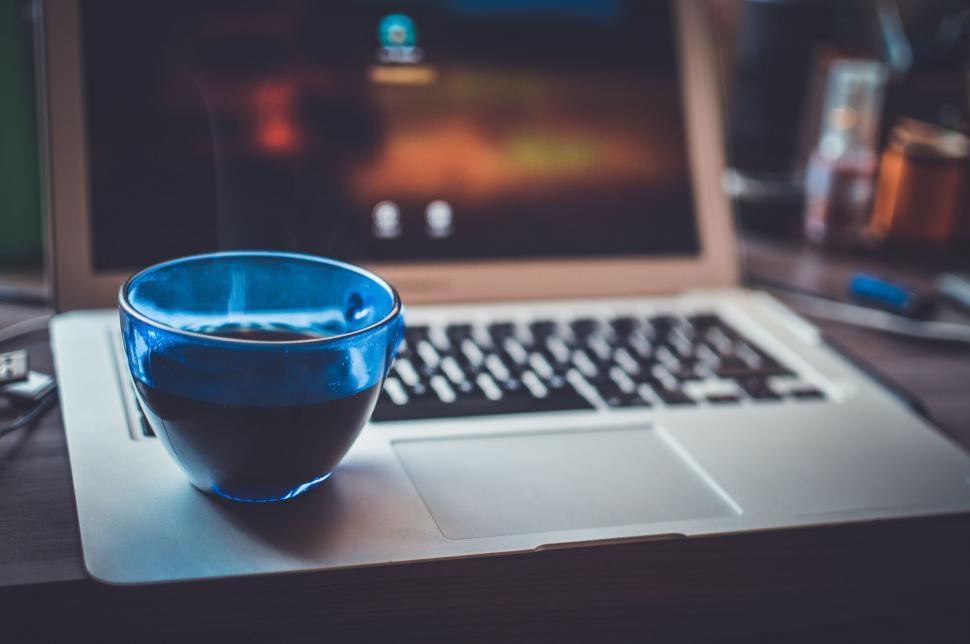 Free Image of Coffee and Laptop  