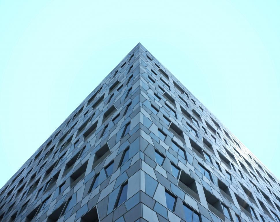 Free Image of Skyscraper with Glass Windows  