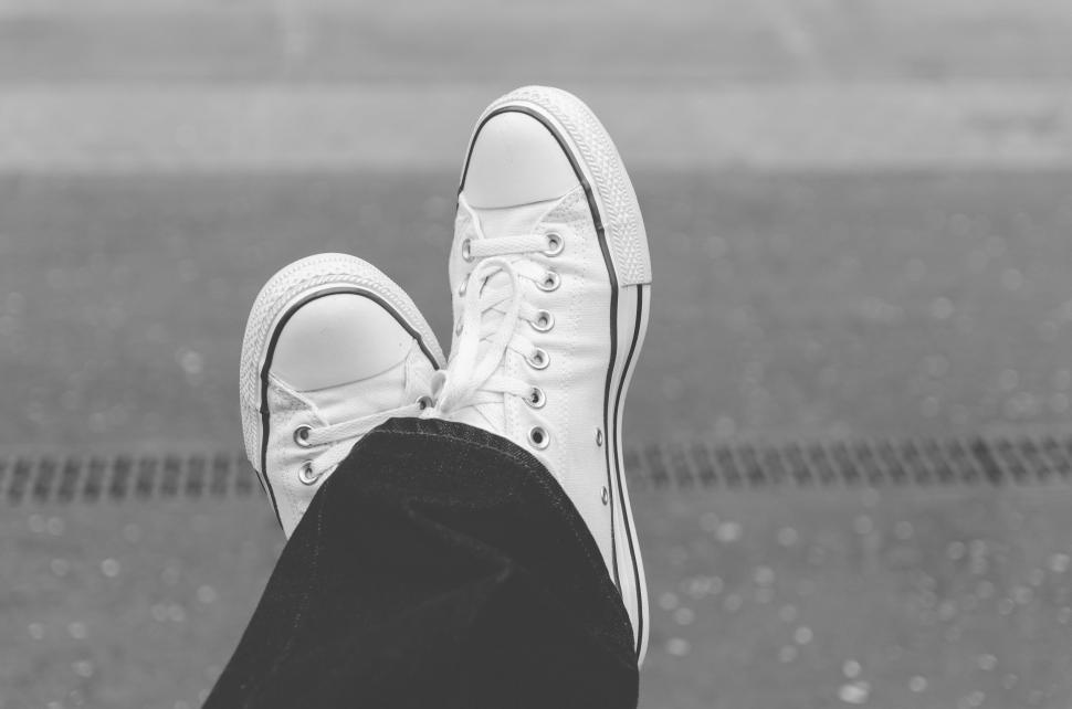 Free Image of White Shoes  
