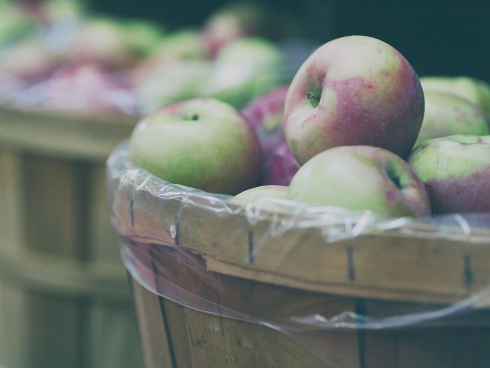 Free Image of Fresh Apples in Basket  