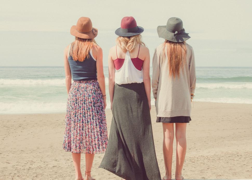 Free Image of Three Women in Hats 