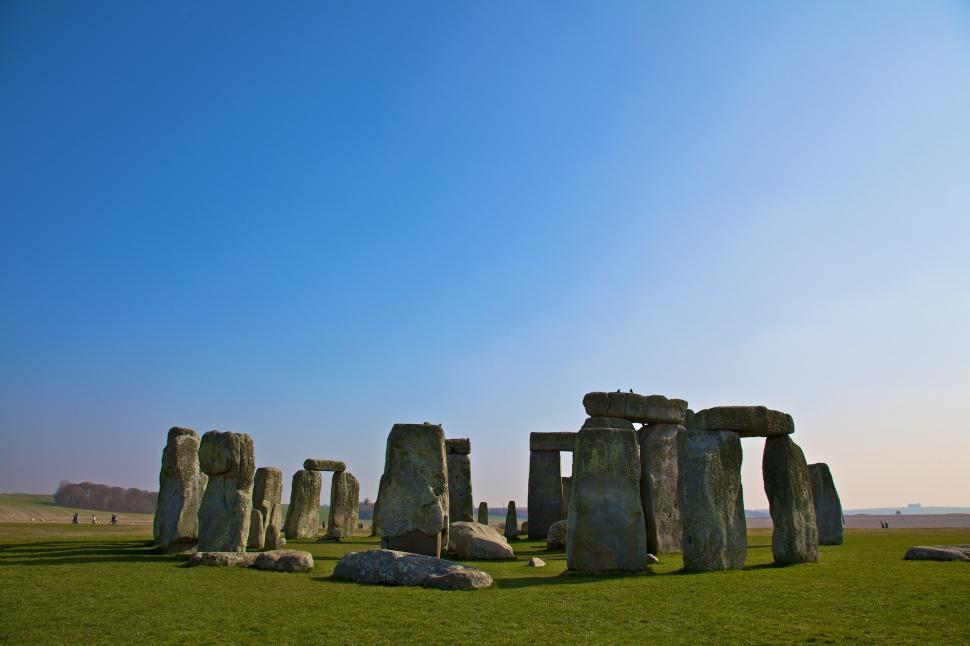 Free Image of Group of Stonehenge Standing in Field 