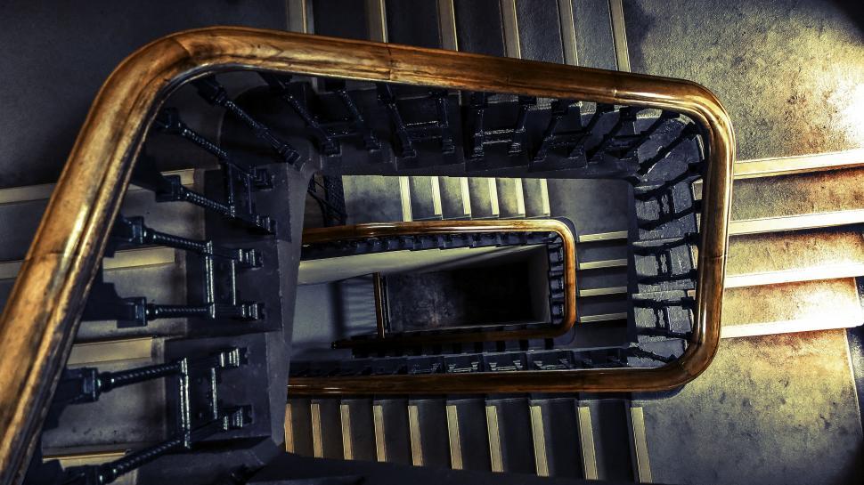 Free Image of Spiral Staircase - Going Down  