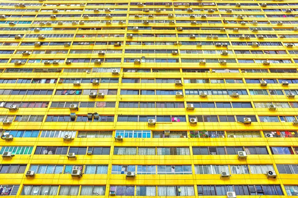 Free Image of Yellow Apartment Building 