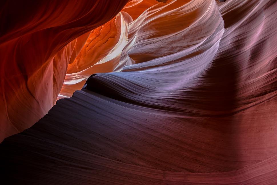 Free Image of Texture of Antelope Canyon 