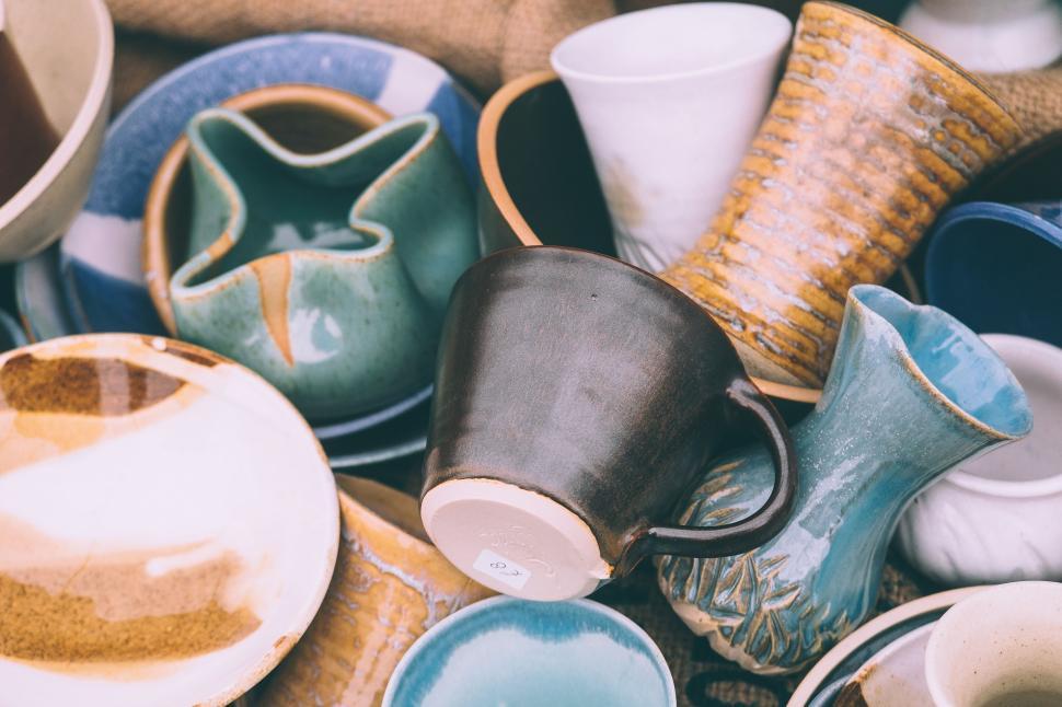 Free Image of Ceramic cups 