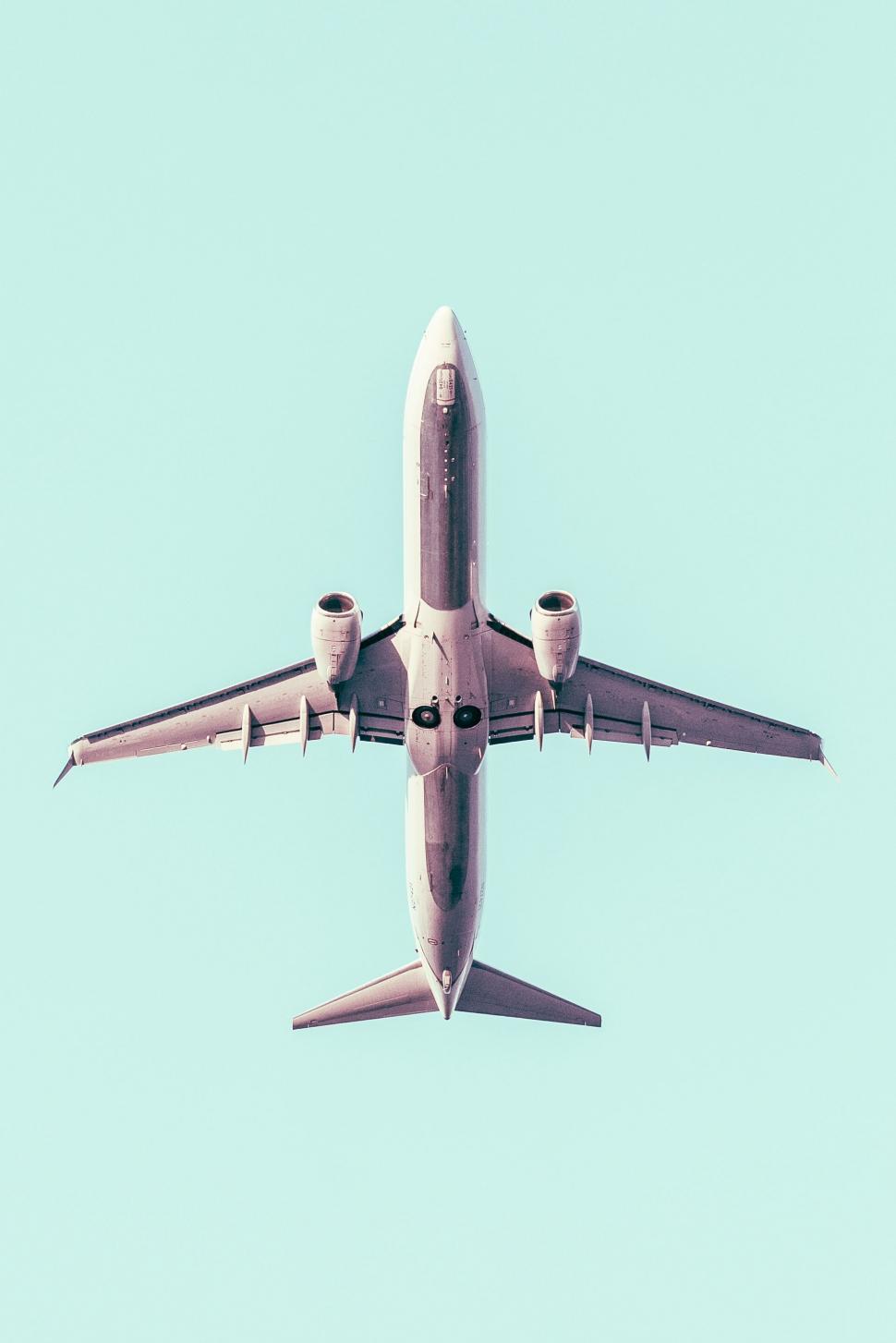 Free Image of Airplane From Below 
