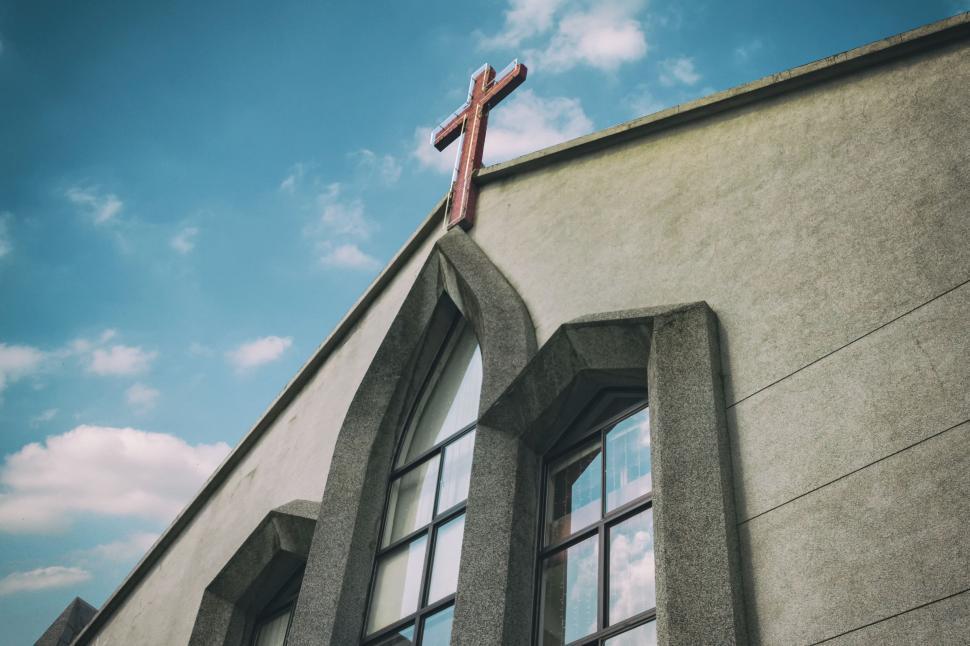 Free Image of Cross on Church Building 