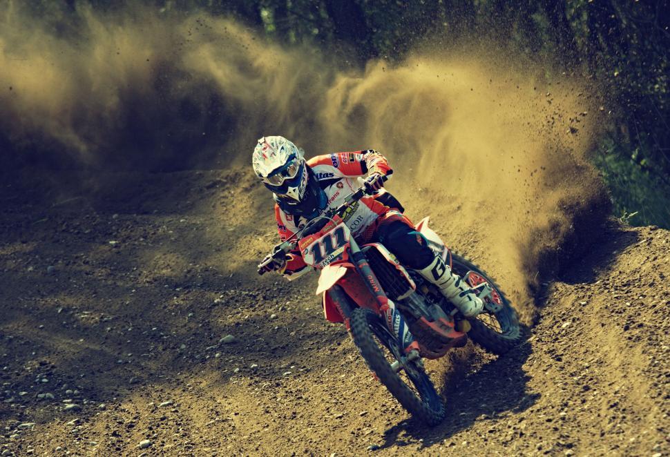 Free Image of Motocross Motorcycle Rider 