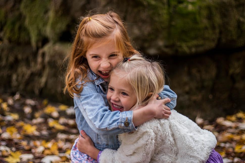 Download Free Stock Photo of Two Little Girls  