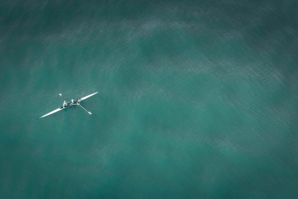 Free Image of Rowing Boat in Ocean  