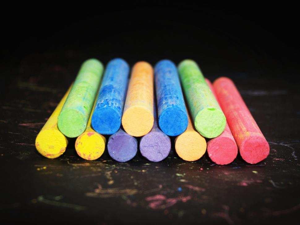 Free Image of Colorful Chalks 